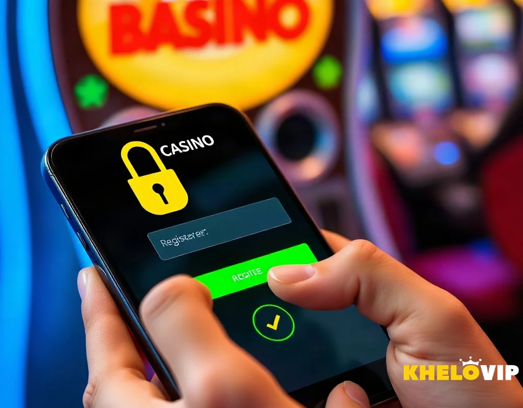 Step-by-step registration for KHELOVIP Online Casino on a smartphone