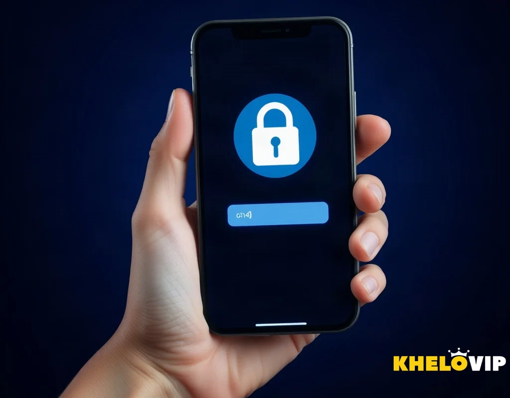 KHELOVIP login screen on mobile with secure access